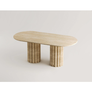 Petra - Traverten Yemek Masası