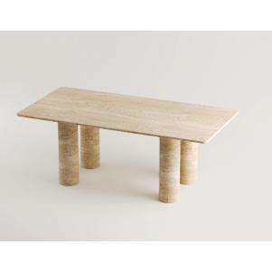 Ede - Traverten Yemek Masası